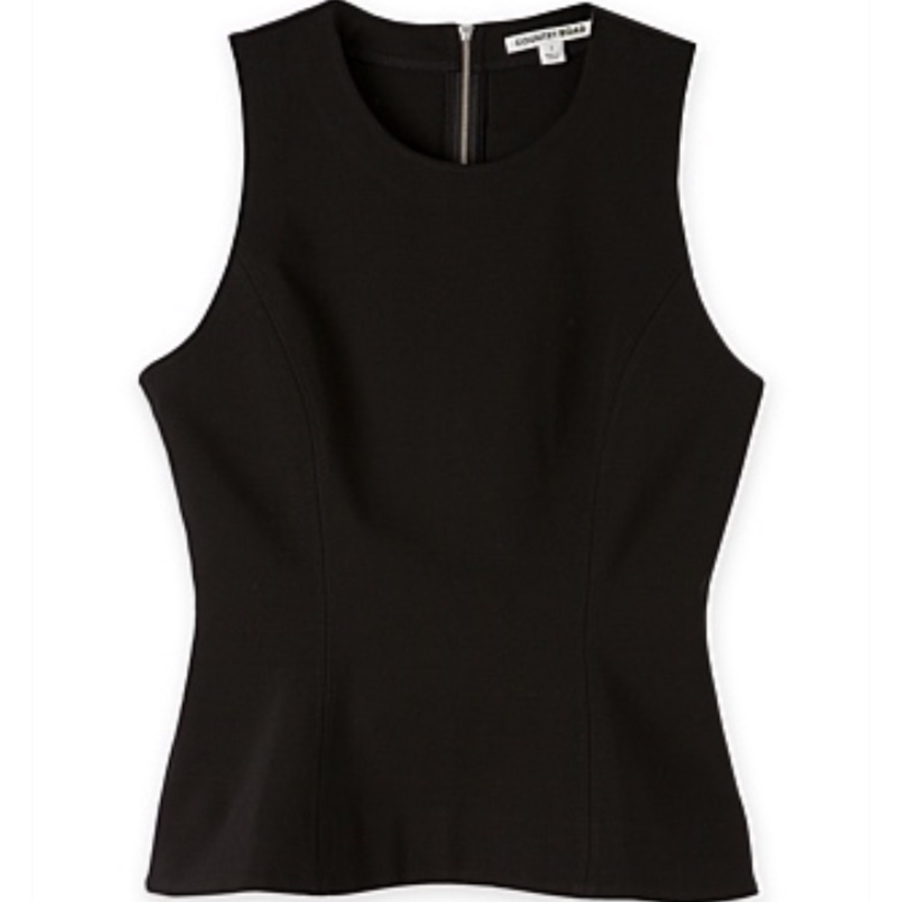 BNWT Country Road - Ponte Shell Top- Blk XS